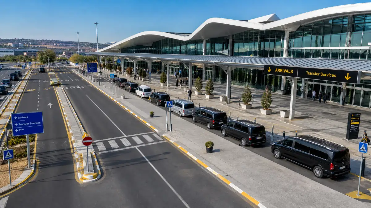 Ankara havalimanı transfer hizmeti - araç bekleme alanı