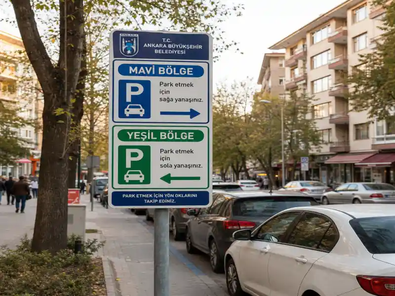 Ankara park işaretleri ve bölge kuralları ankara araç kiralama park işaretleri mavi yeşil bölge kuralları
